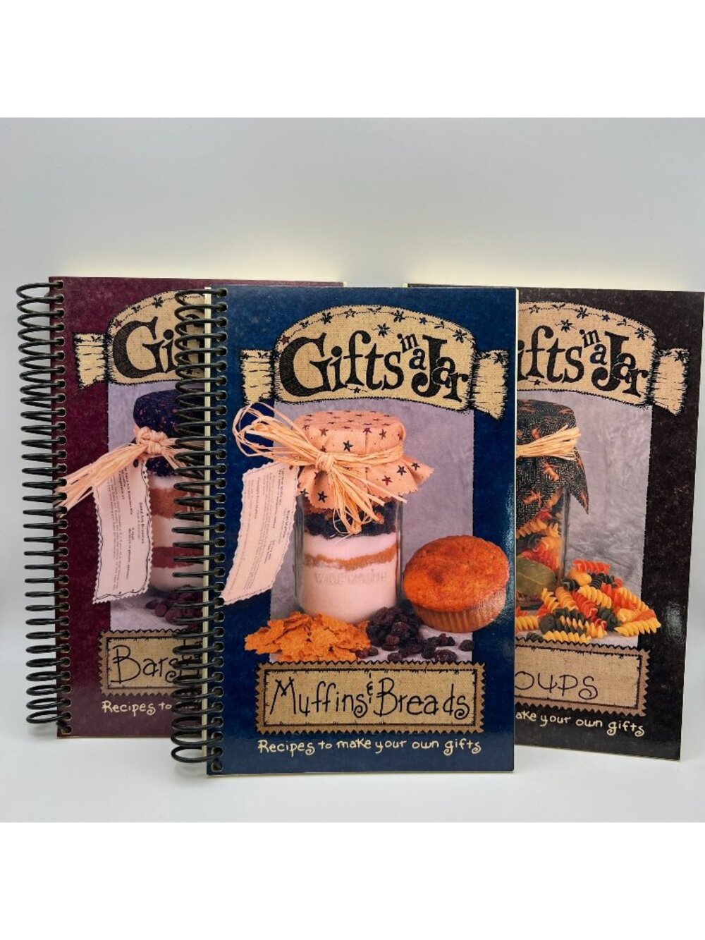 Gifts In A Jar Recipe Book Set: Bars Muffins Soups